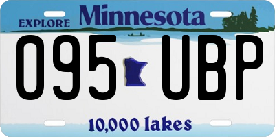 MN license plate 095UBP