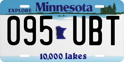 MN license plate 095UBT