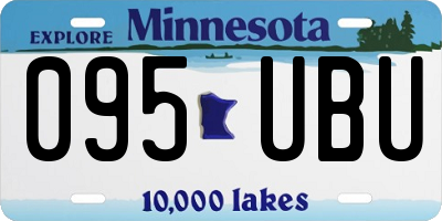 MN license plate 095UBU