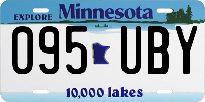 MN license plate 095UBY
