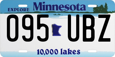 MN license plate 095UBZ