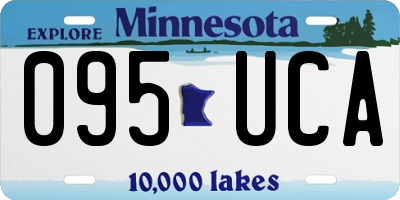 MN license plate 095UCA