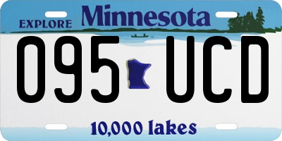 MN license plate 095UCD
