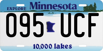 MN license plate 095UCF