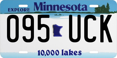 MN license plate 095UCK
