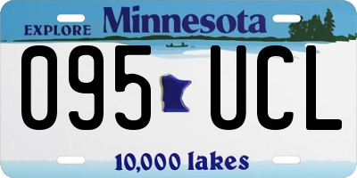 MN license plate 095UCL