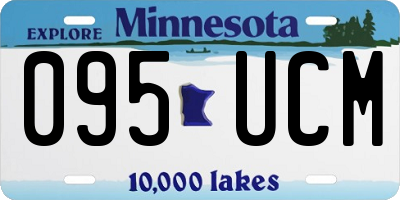 MN license plate 095UCM