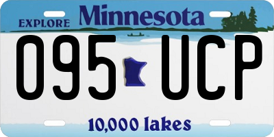 MN license plate 095UCP
