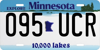 MN license plate 095UCR