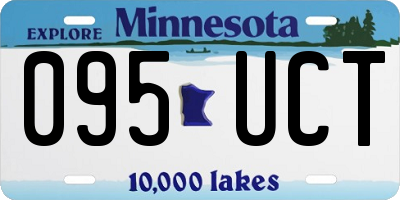 MN license plate 095UCT