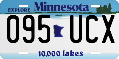 MN license plate 095UCX