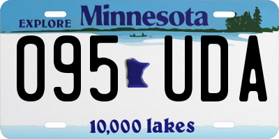 MN license plate 095UDA