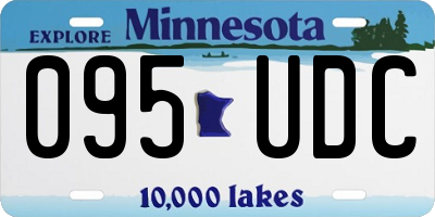 MN license plate 095UDC