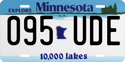 MN license plate 095UDE