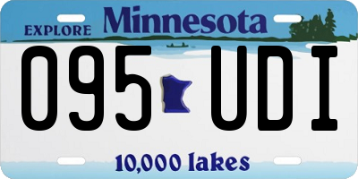 MN license plate 095UDI