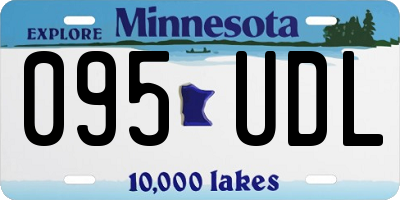 MN license plate 095UDL