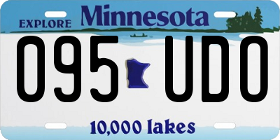 MN license plate 095UDO