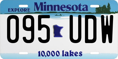 MN license plate 095UDW