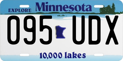 MN license plate 095UDX