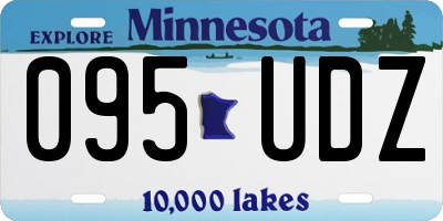 MN license plate 095UDZ