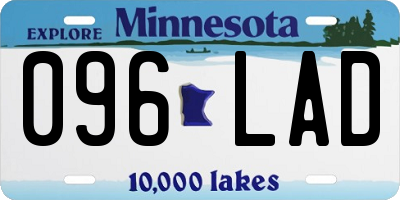 MN license plate 096LAD
