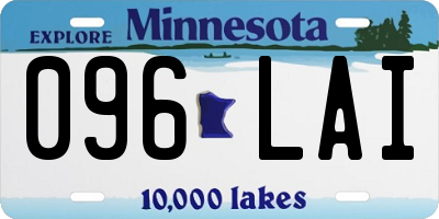 MN license plate 096LAI