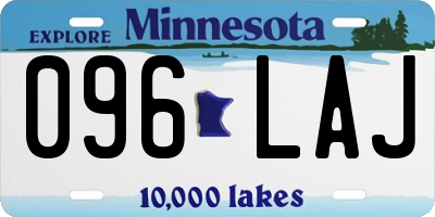 MN license plate 096LAJ