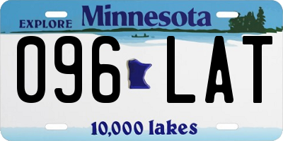 MN license plate 096LAT