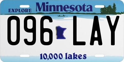 MN license plate 096LAY