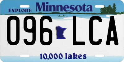 MN license plate 096LCA