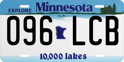 MN license plate 096LCB