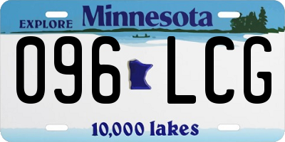 MN license plate 096LCG