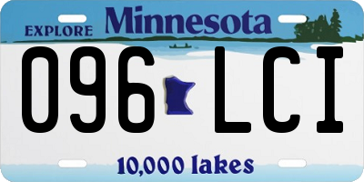 MN license plate 096LCI