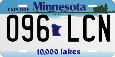 MN license plate 096LCN
