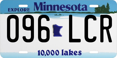 MN license plate 096LCR