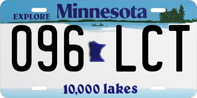 MN license plate 096LCT