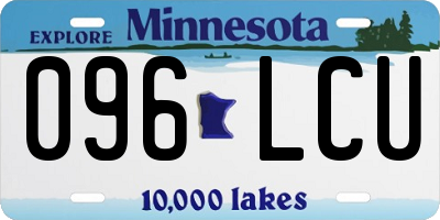 MN license plate 096LCU