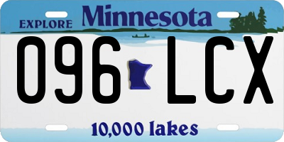 MN license plate 096LCX
