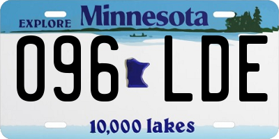 MN license plate 096LDE