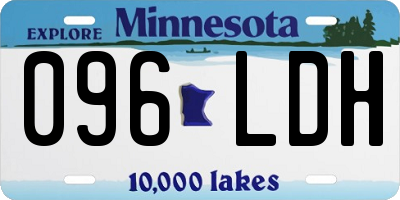 MN license plate 096LDH