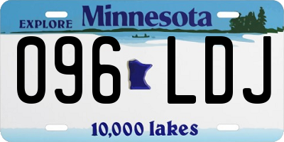 MN license plate 096LDJ