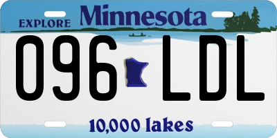 MN license plate 096LDL