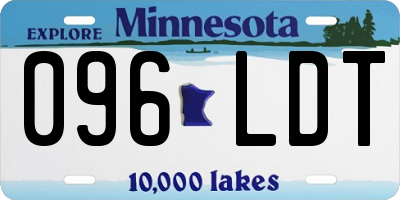MN license plate 096LDT