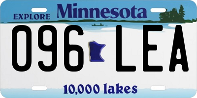 MN license plate 096LEA