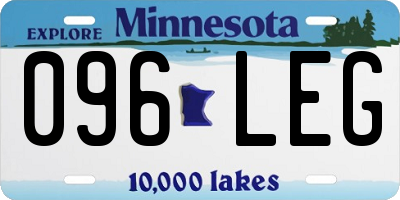 MN license plate 096LEG