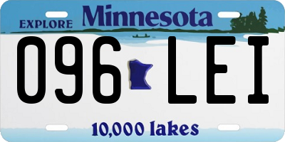MN license plate 096LEI