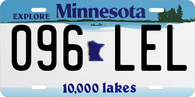 MN license plate 096LEL