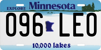 MN license plate 096LEO