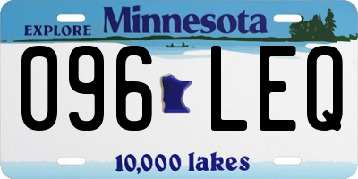MN license plate 096LEQ