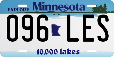 MN license plate 096LES